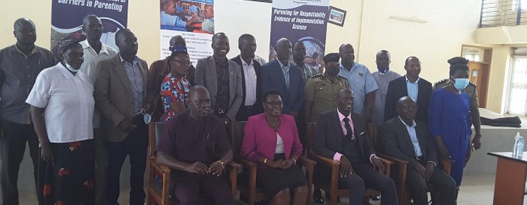 Representative of Action Aid Uganda responding to question during budget conference at Multipurpose Hall in Amuru District