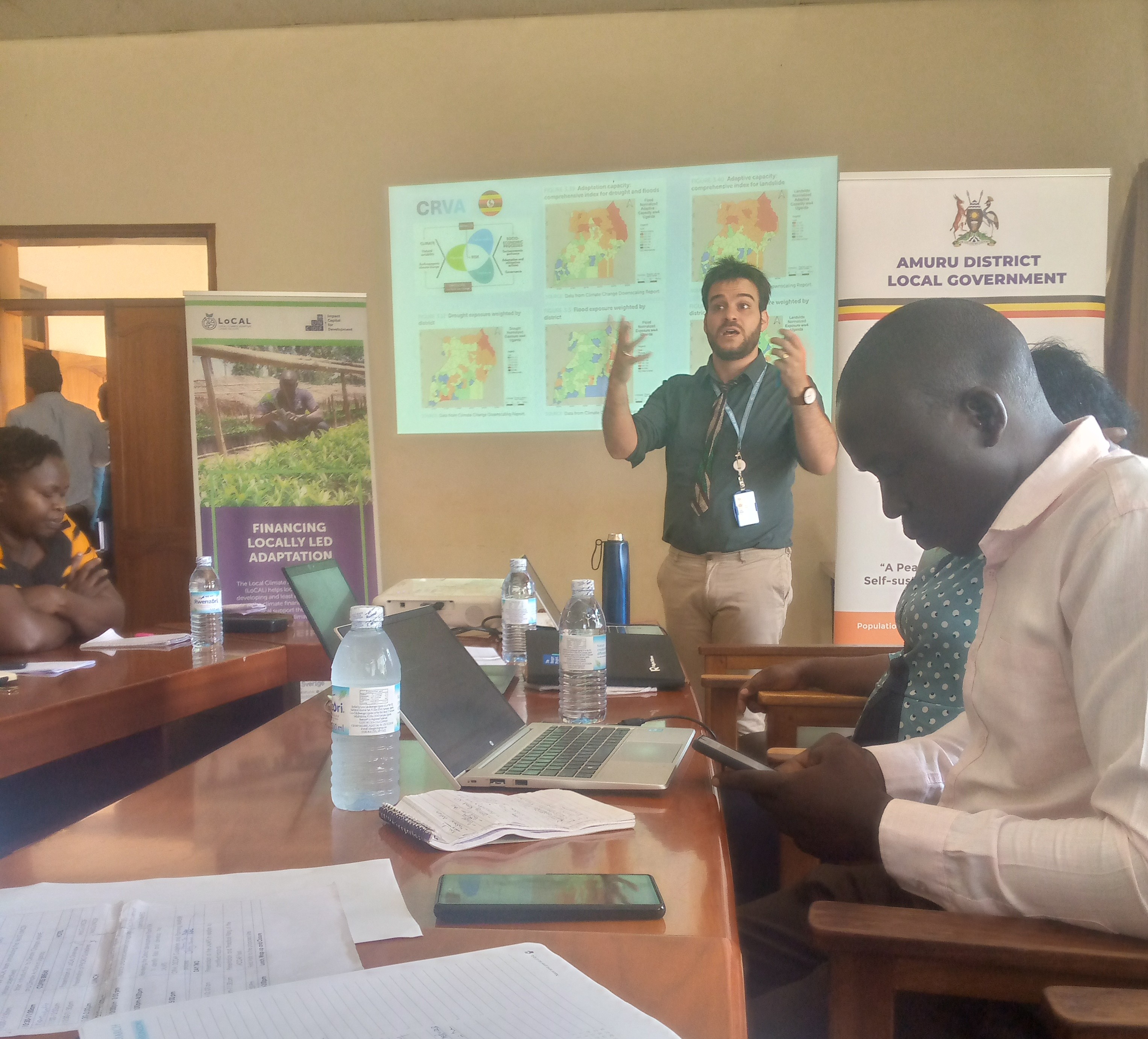An Official from UNCDF presenting on project